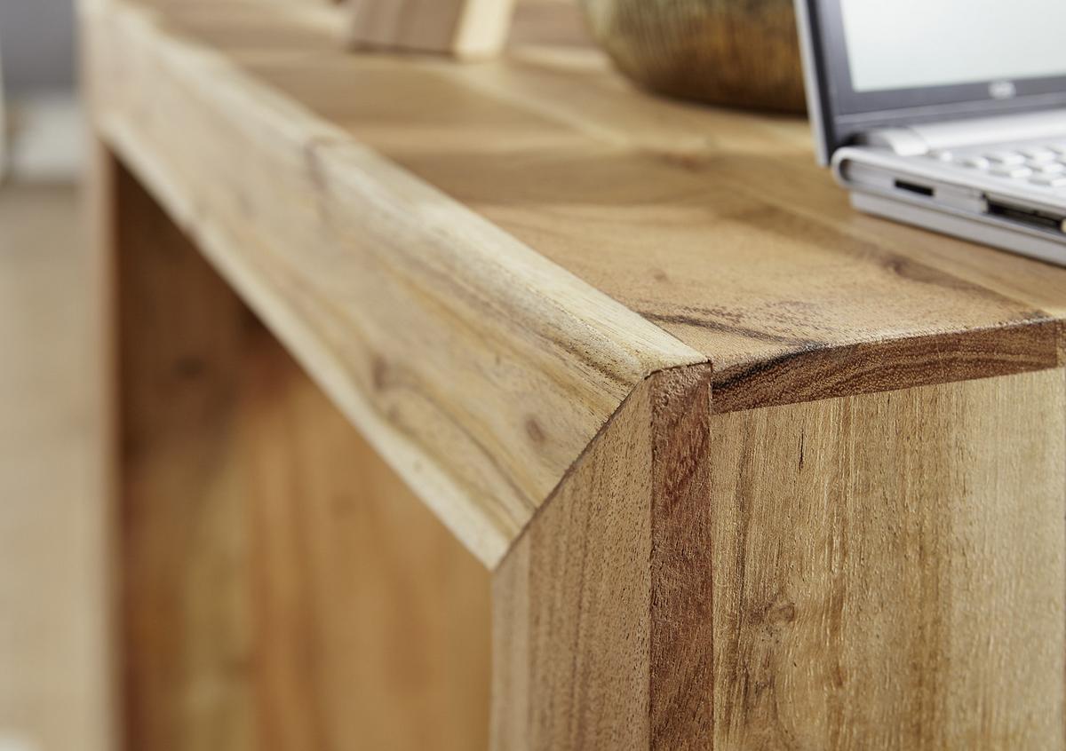 Beistelltisch Massivholz Mumbai, Akazie - Akaziefarben, Design, Holz (60/35/60cm) - MID.YOU
