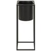 OBAL NA KVĚTINÁČ KIARA -AKT- -TOP- - černá, Lifestyle, kov (20,8/55,5cm) - Mömax