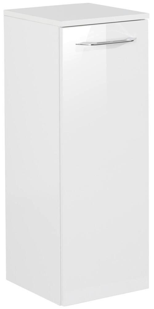 Midischrank mit Türdämpfer B.clever B: 30,5 cm Weiß - MODERN, Glas/Holzwerkstoff (30,5/81/32cm) - MID.YOU