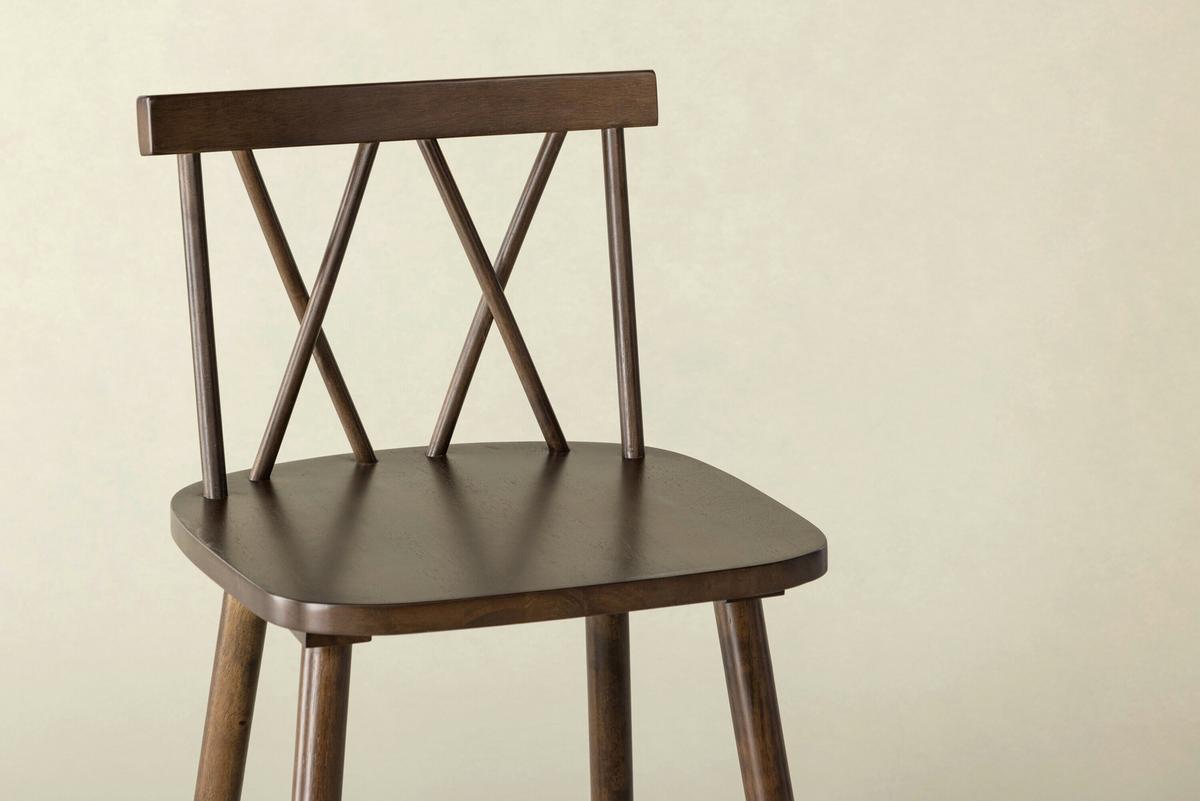 STUHL Mollöström, Mokka B: 43 cm - Mokka, MODERN, Holz (43/90/44cm) - Livetastic