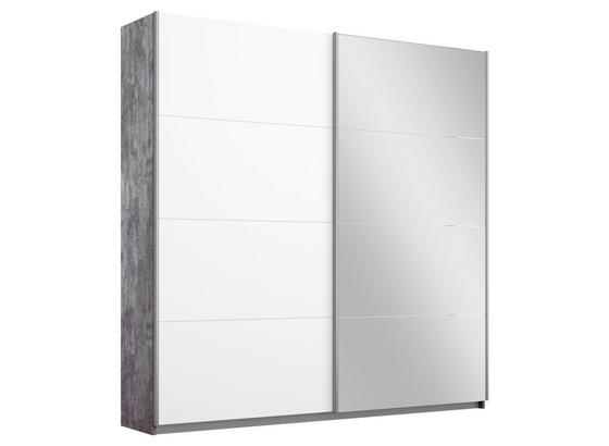 Schwebetürenschrank Belluno 181 cm Stone/Weiß/sp. - Weiß/Grau, MODERN, Holzwerkstoff (181/210/62cm) Schwebetürenschrank Belluno 181 cm Stone/Weiß/sp. - Weiß/Grau, MODERN, Holzwerkstoff (181/210/62cm)