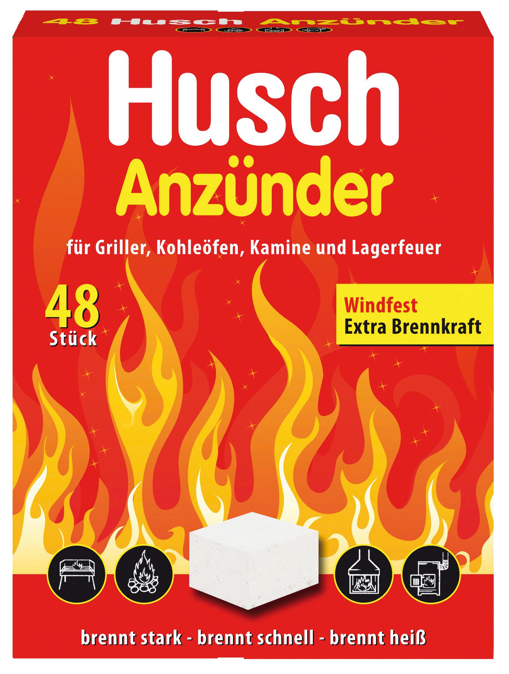 Grillanzünder Husch Grill Und Kohleanzünder - Weiß, KONVENTIONELL (5,4/17,9/14,2cm)
