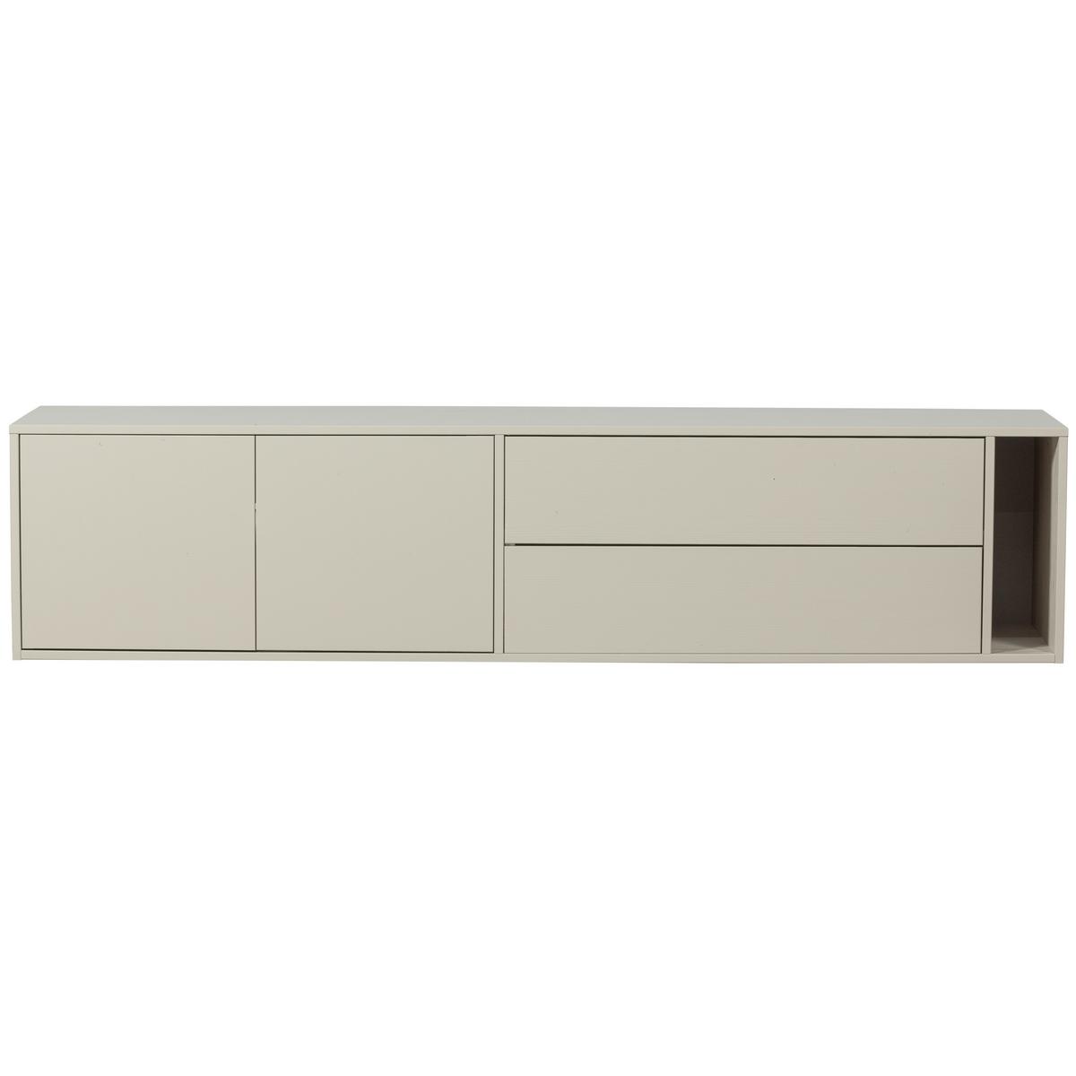LOWBOARD Settle Down Grau B: 200cm - Grau, Design, Holz (200/45/44cm) - Livetastic