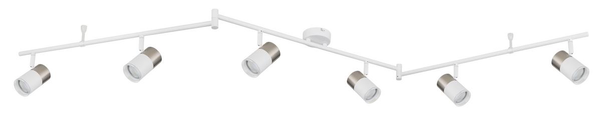 Strahler 57851-6 - Transparent/Weiß, Design, Kunststoff/Metall (180/8/18,5cm) - Globo