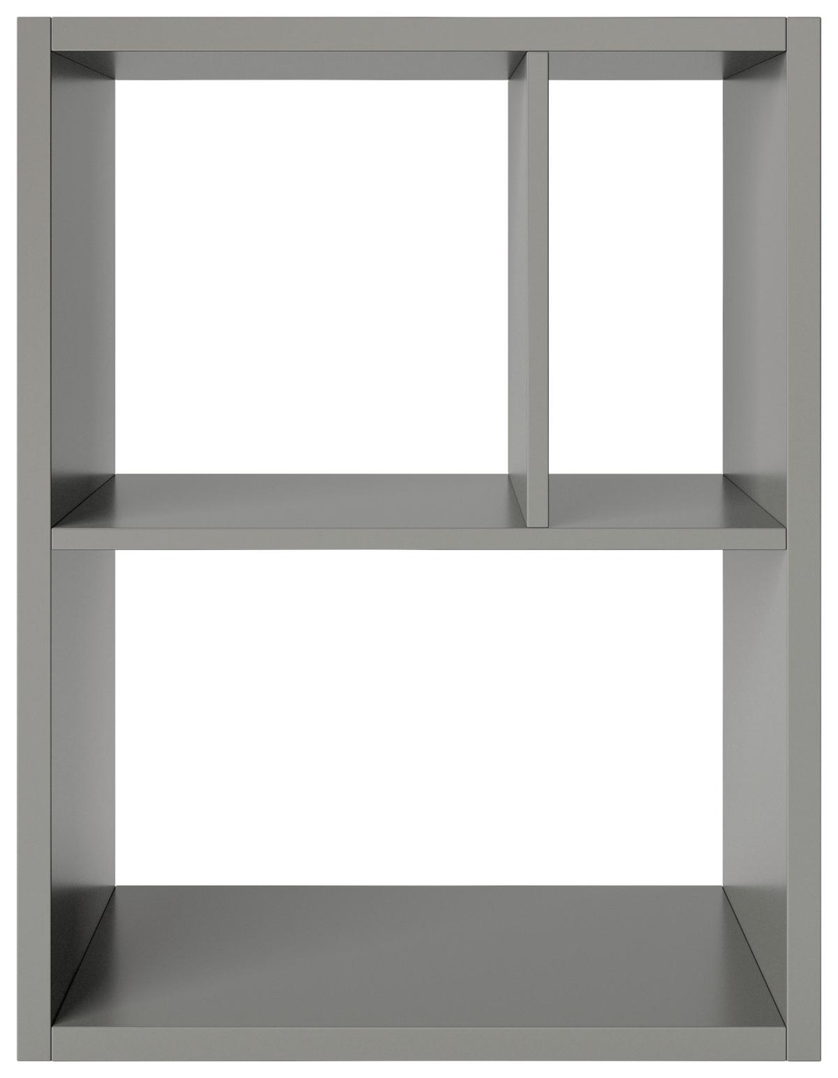 Regal Fortuna - Grau, Basics, Holzwerkstoff (75/58/34cm) - MID.YOU