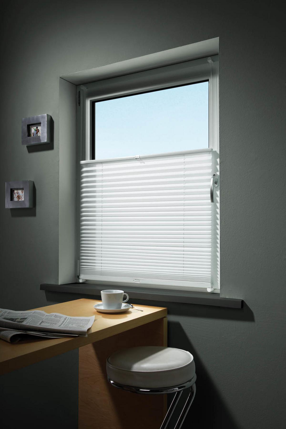 Plissee Free Weiß B: 80 cm - Weiß, Basics, Textil (80/120cm) - Homeware