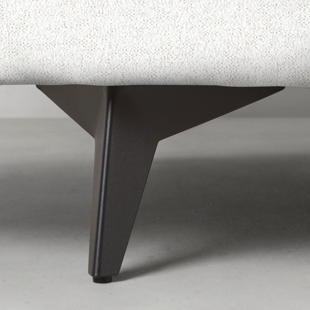 Rohová sedačka AXEL, levá, krémová tkanina - černá/krémová, Moderní, kov/textil (250/291cm) - Mömax