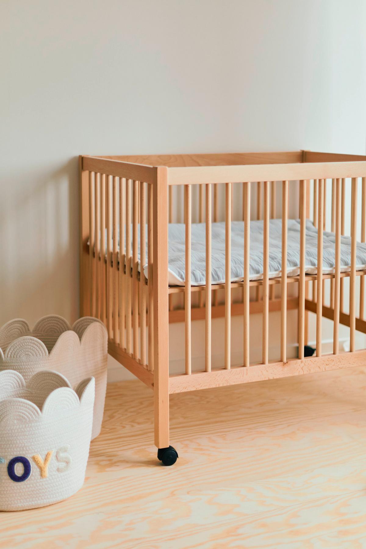 Laufgitter Höhenverstellbar Naturfarben, L: 98 Cm - Naturfarben, KONVENTIONELL, Holz/Kunststoff (98/78/82cm) - Childhome