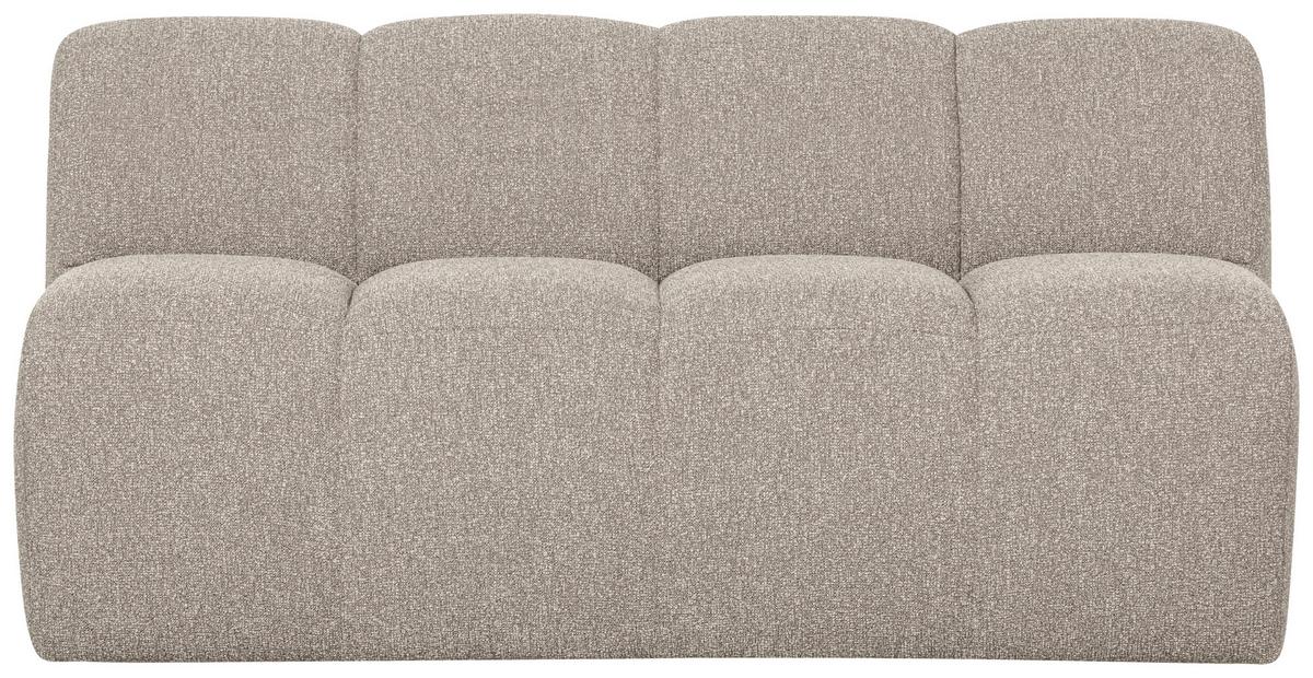 Sitzbank Mojo Beige B: 164cm - Beige/Schwarz, MODERN, Textil (164/83/73cm) - Livetastic
