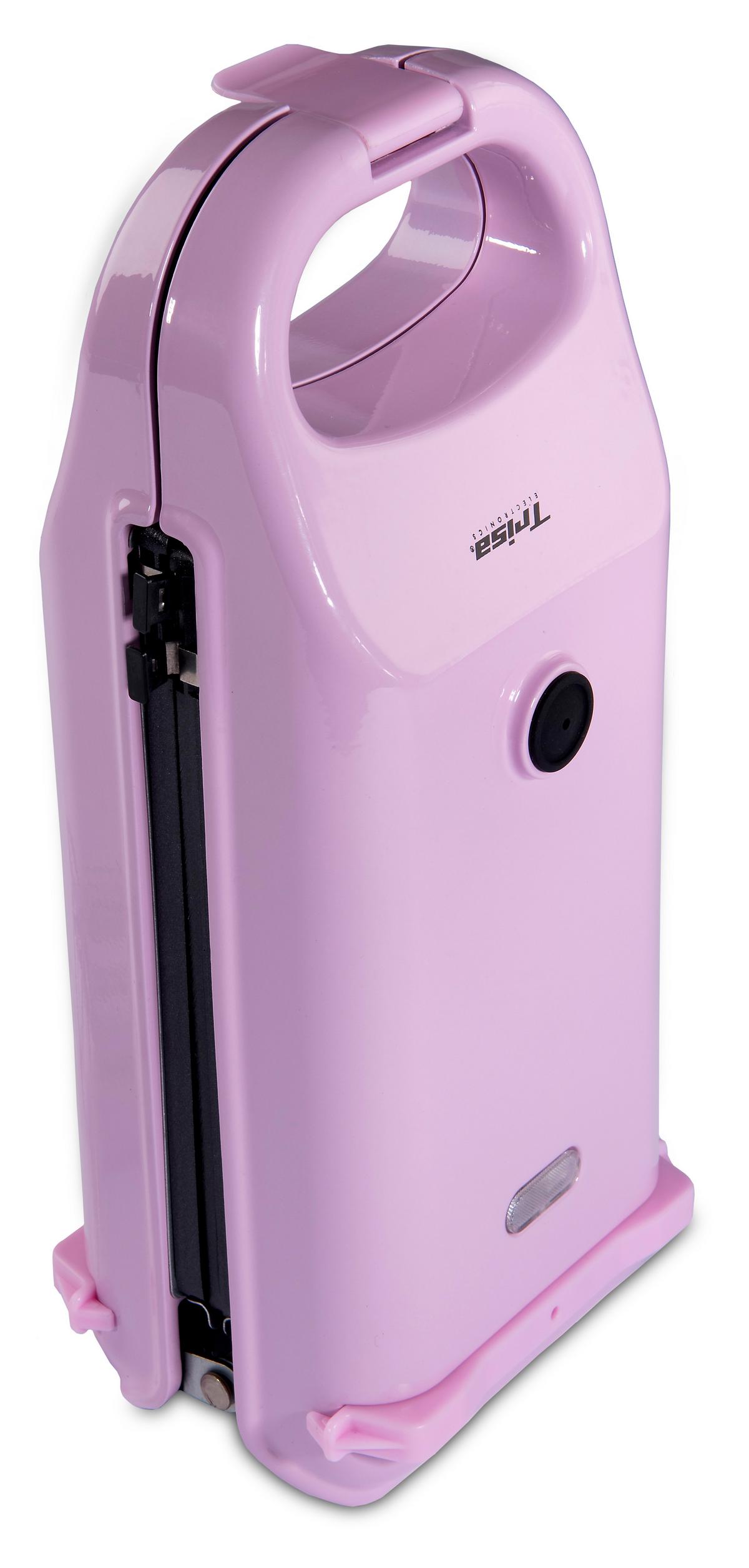 Waffeleisen Snack Maker 700 W Antihaftbeschichtet - Rosa, MODERN, Kunststoff (10/14/30cm) - Trisa Electronics