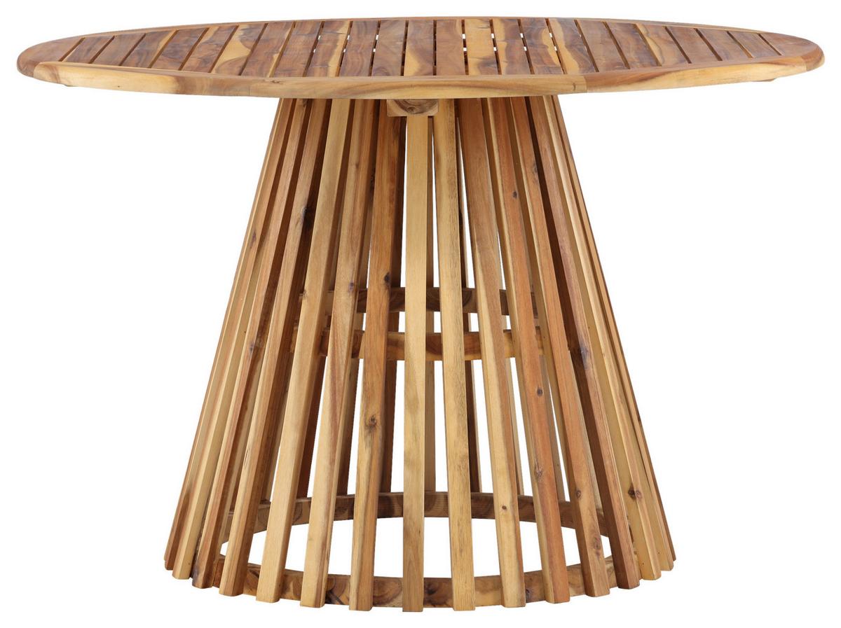 Gartentisch Lumpur Akazienholz L 120 cm - Akaziefarben, KONVENTIONELL, Holz (120/120/75cm) - Gardenson
