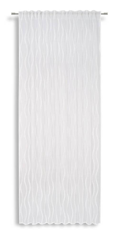 Készfüggöny Elsa - fehér, Modern, textil (140/245cm) - Luca Bessoni