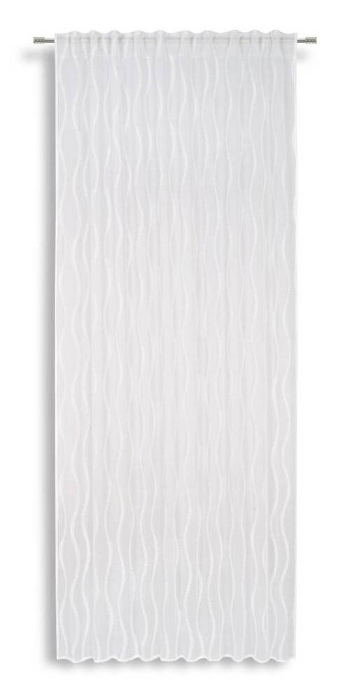 Készfüggöny Elsa - fehér, Modern, textil (140/245cm) - Luca Bessoni