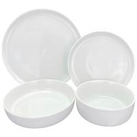 Kombinovaná souprava NAVINA, 16-dílná - bílá, Konvenční, keramika - Based