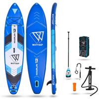 Stand Up Paddle Aufblasbar Sup Wattsup Marlin 12' - Blau/Schwarz, Basics, Kunststoff (365/15/81cm)