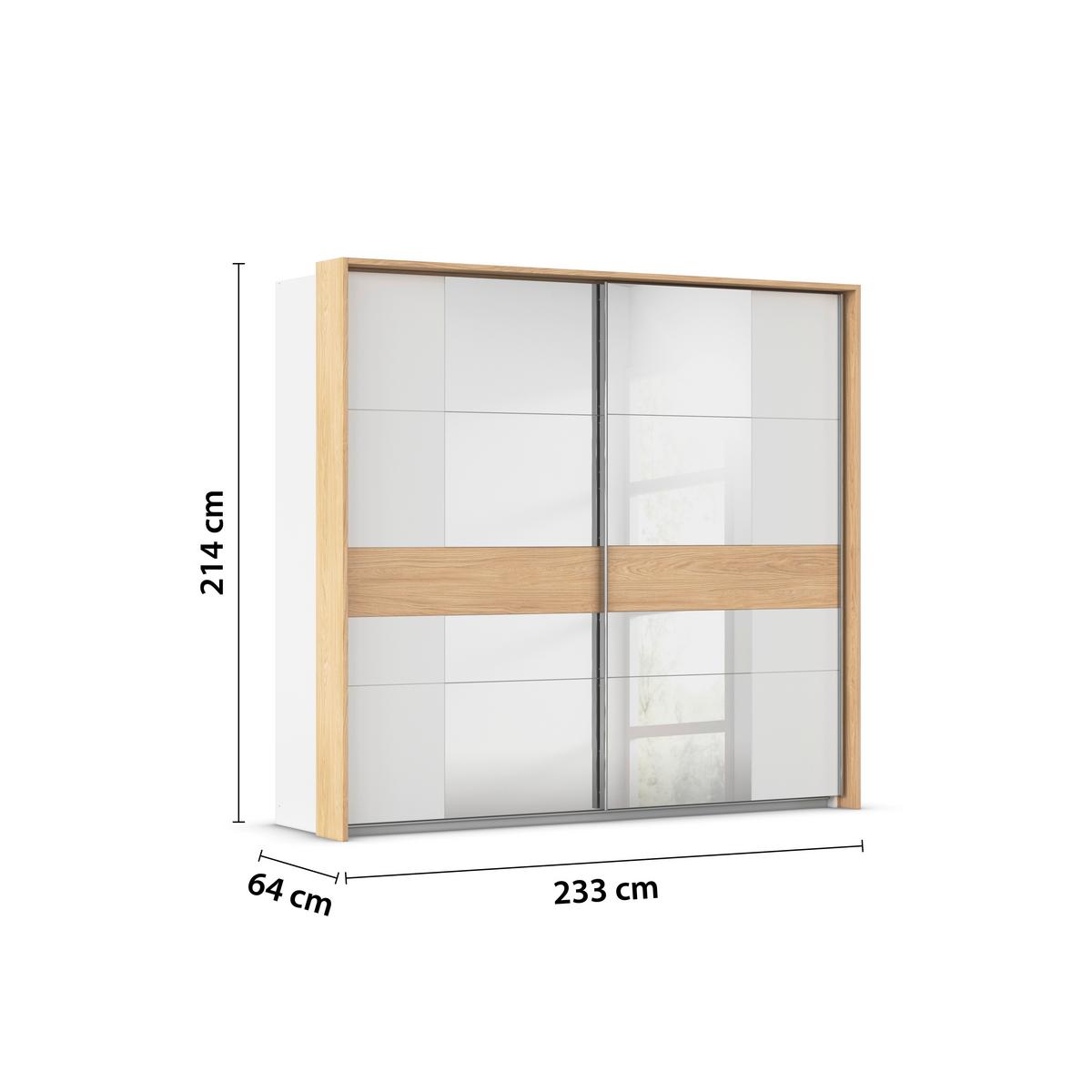 Passepartoutrahmen Calisto - Eichefarben, KONVENTIONELL, Holzwerkstoff (233/214/23cm) - James Wood