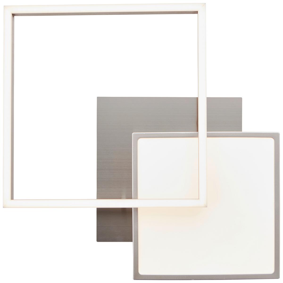 Led-deckenleuchte Zelia L: 40 Cm Mit 3 Helligkeitsstufen - Nickelfarben, Design, Kunststoff/Metall (6,4/40/40cm) - Brilliant