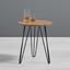 Odkladací Stolík Linda - prírodné farby/čierna, Moderný, kov/drevo (40/46,5cm) - MÖMAX modern living