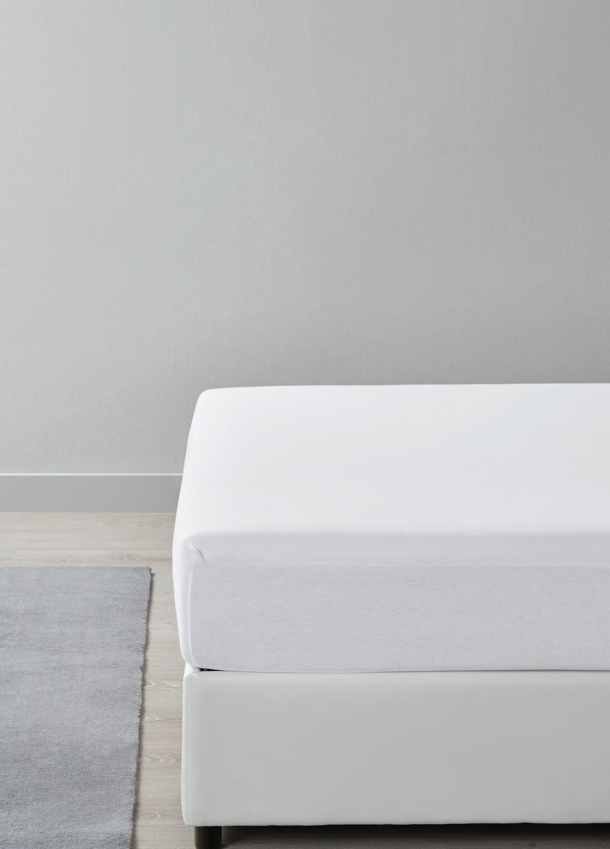 Elastické prostěradlo Basic, 180-200/200/28cm - bílá, Moderní, textil (180/200cm) - Modern Living