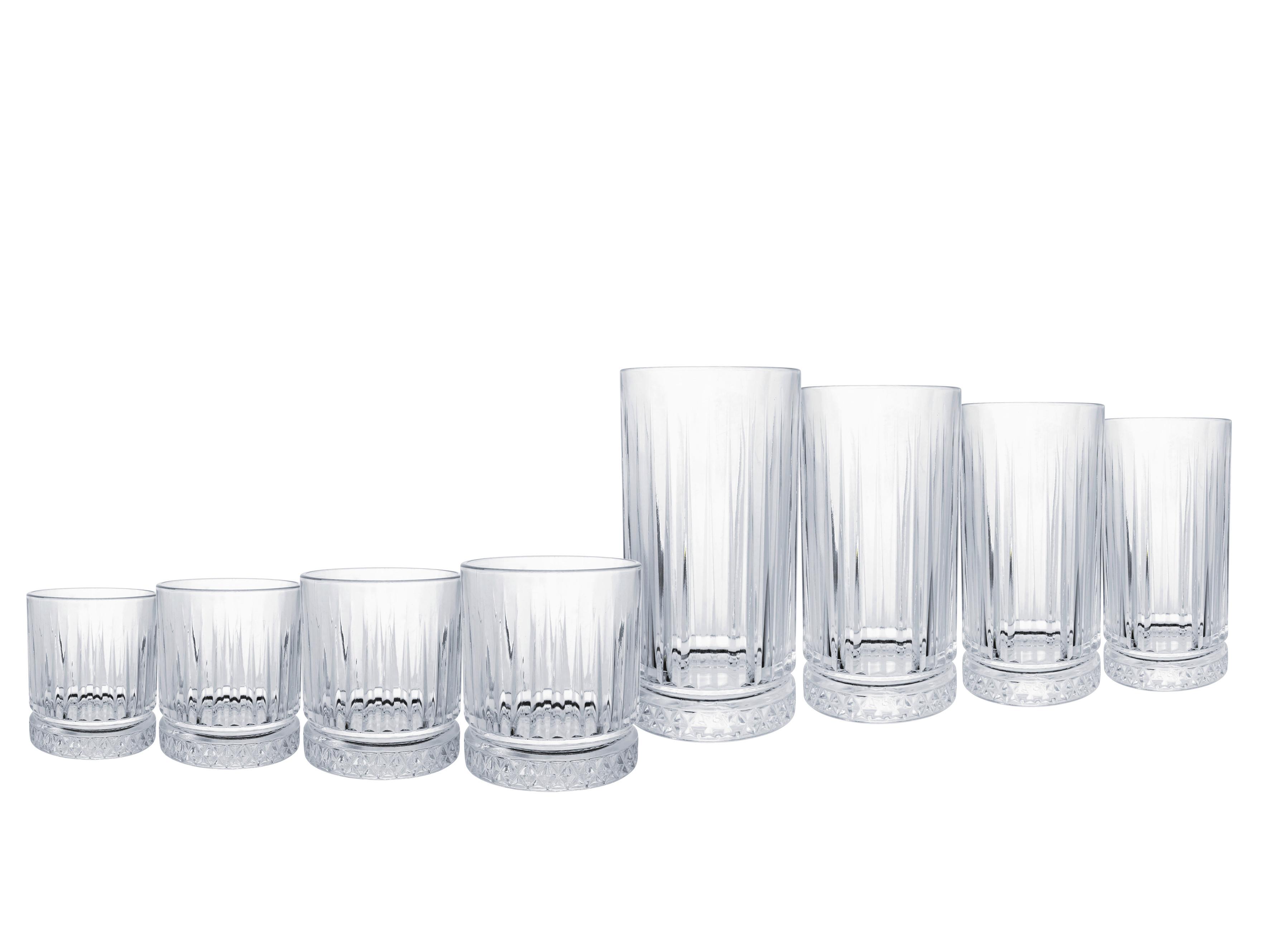 Gläserset 8-Teilig. Glas - Transparent, Basics, Glas - Creatable