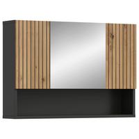 SPIEGELSCHRANK Mone Eiche Dekor B: 80cm - Eiche Artisan, Basics, Glas/Holzwerkstoff (80/55/17cm) - MID.YOU