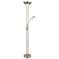 LED-Deckenfluter 59040a - Messingfarben, Basics, Glas/Metall (25,5/180cm) - Globo