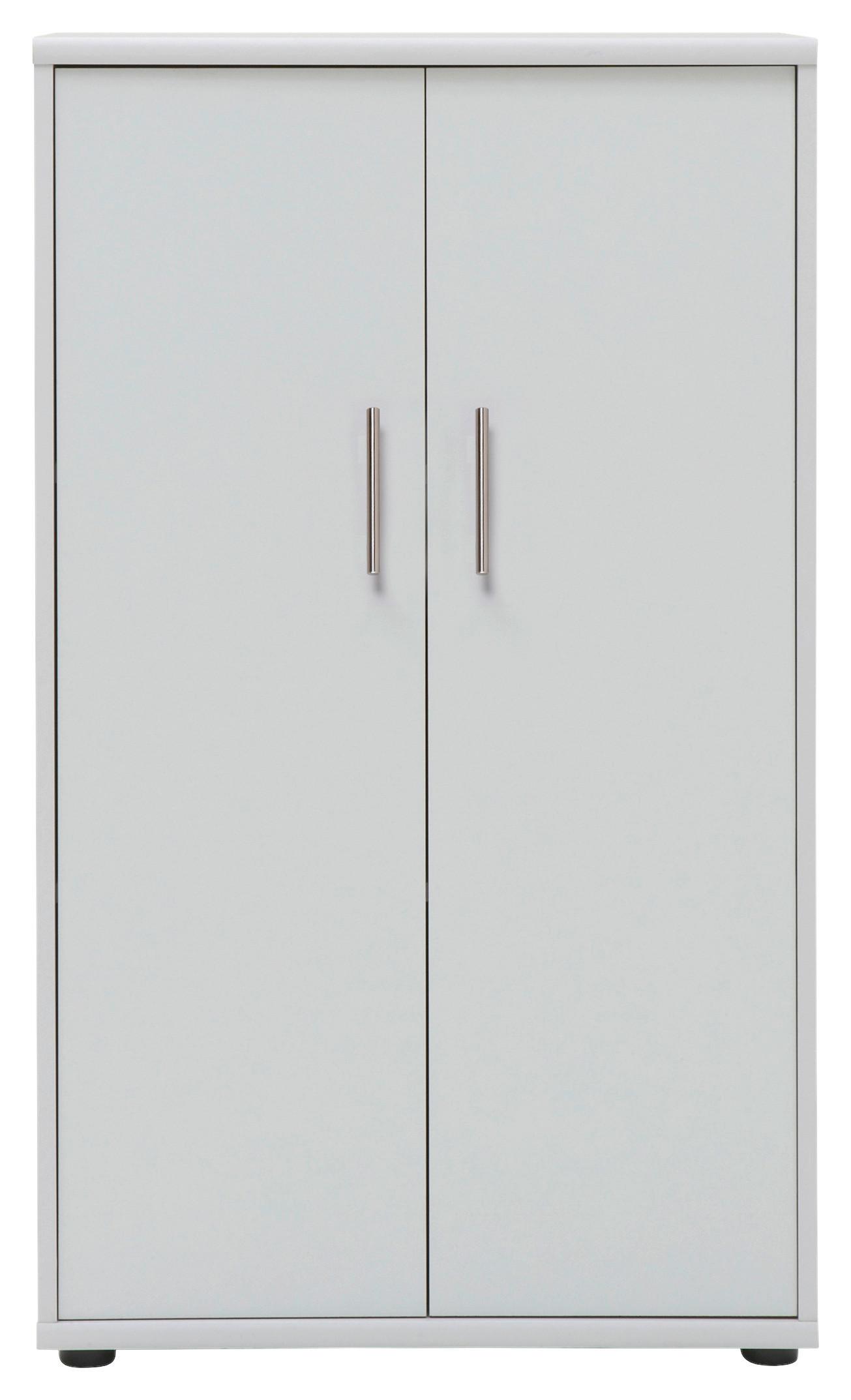Aktenschrank Serie 1200 Lichtgrau B 65,1 cm - Hellgrau, Basics, Holzwerkstoff (65,1/110,9/34,5cm) - MID.YOU