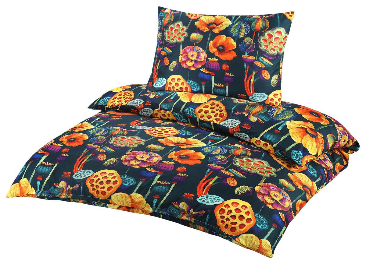 BETTWÄSCHE WILDFLOWERS - Blau/Gelb, MODERN, Textil - Luca Bessoni