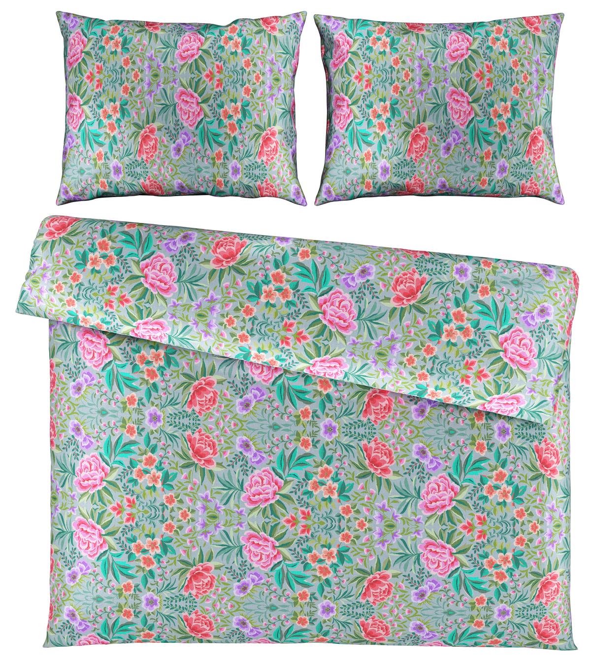 Povlečení Vivien XXL, 2x70/90 200/220cm - vícebarevná, Romantický / Rustikální, textil (200/220cm) - Mömax