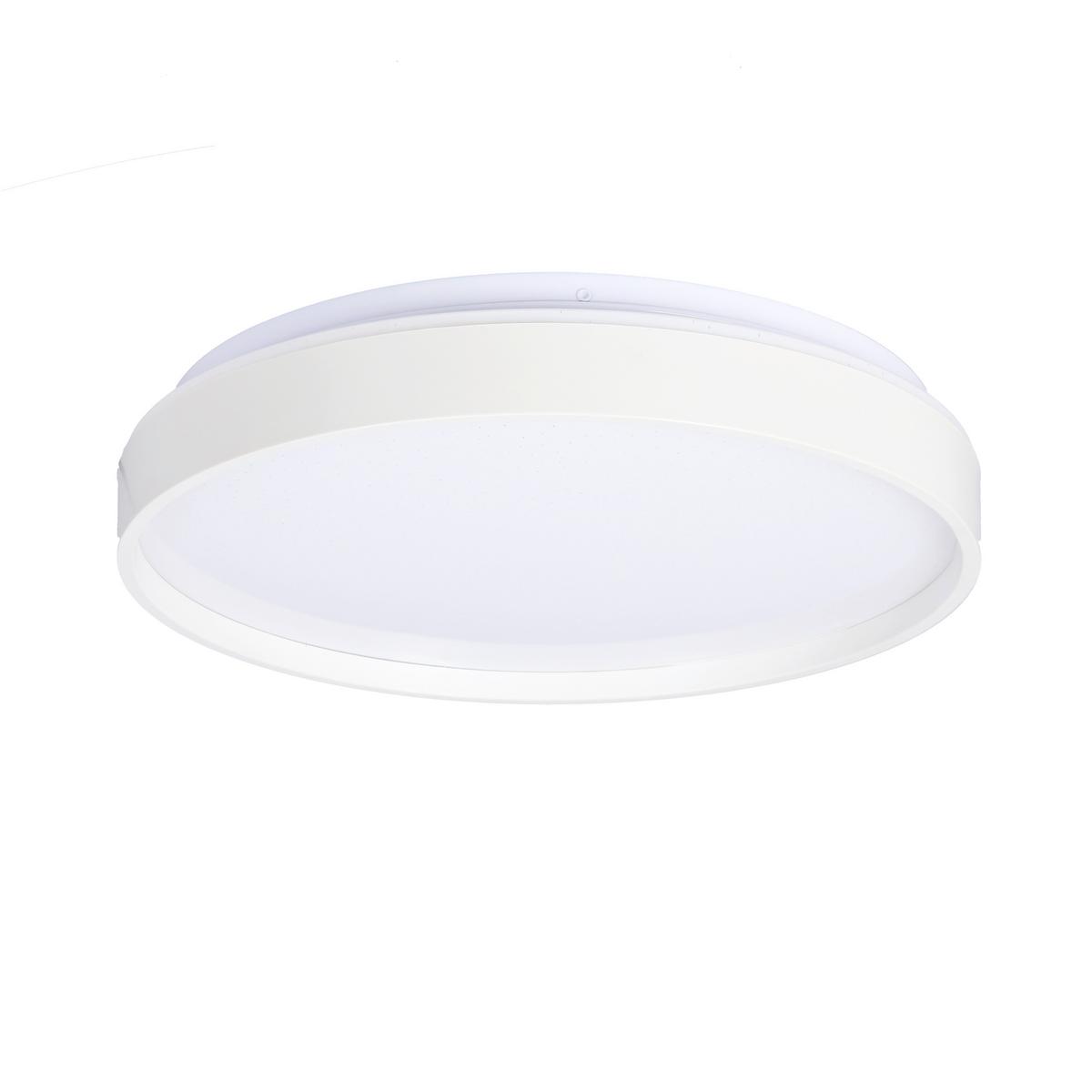 Led-deckenleuchte 13-11282 Texas - Weiß, KONVENTIONELL, Kunststoff/Metall (29/29/6cm)