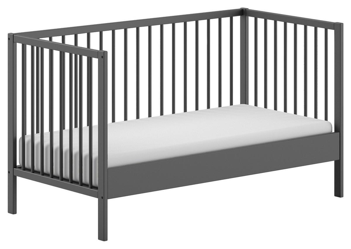 Kinder-/juniorbett Dino - Anthrazit, MODERN, Holz (70/140cm) - MID.YOU