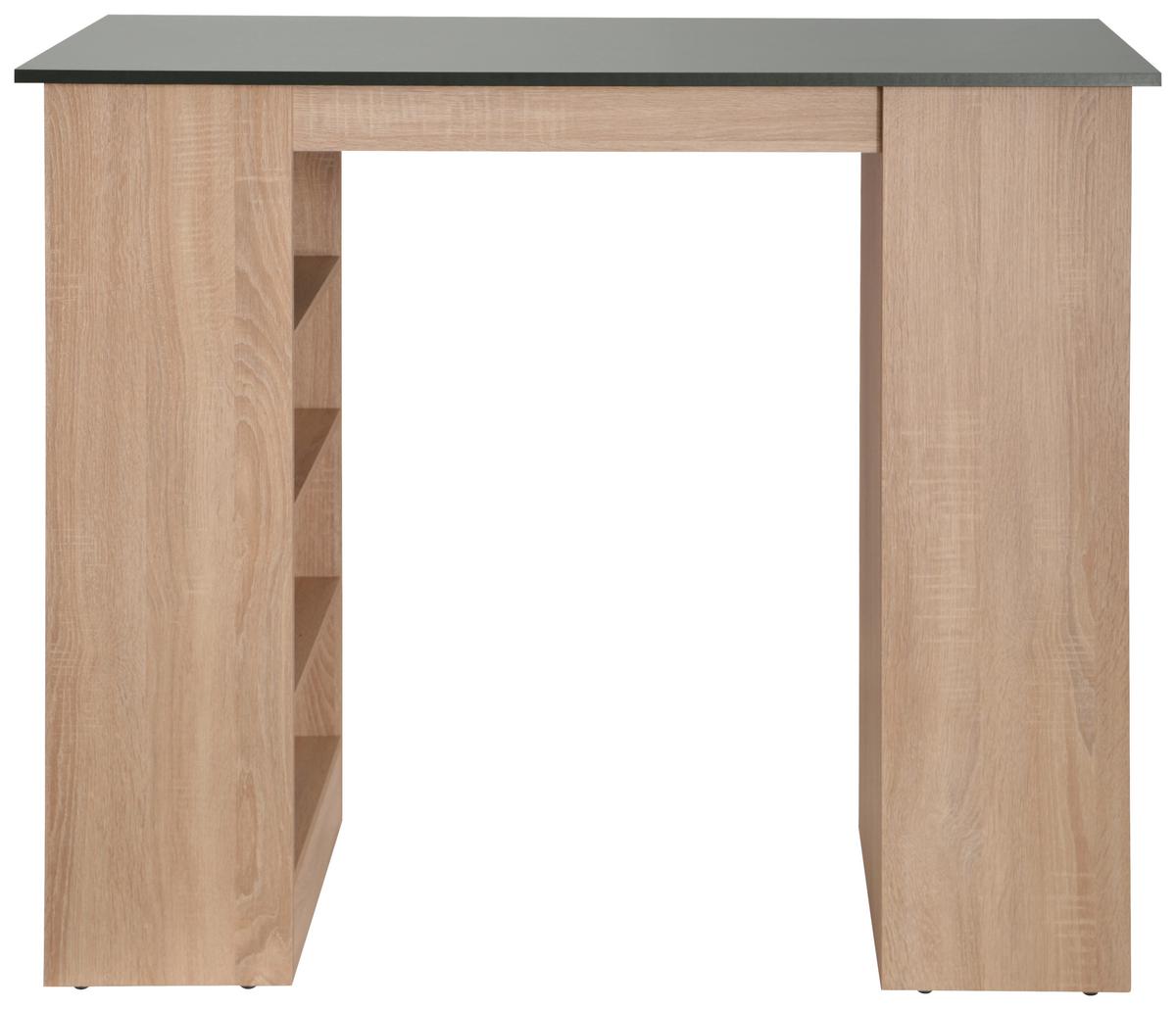 Bartisch Merle Grau/Eiche Dekor L:103cm - Eichefarben/Grau, Design, Holzwerkstoff (103/50/115cm) - Respekta