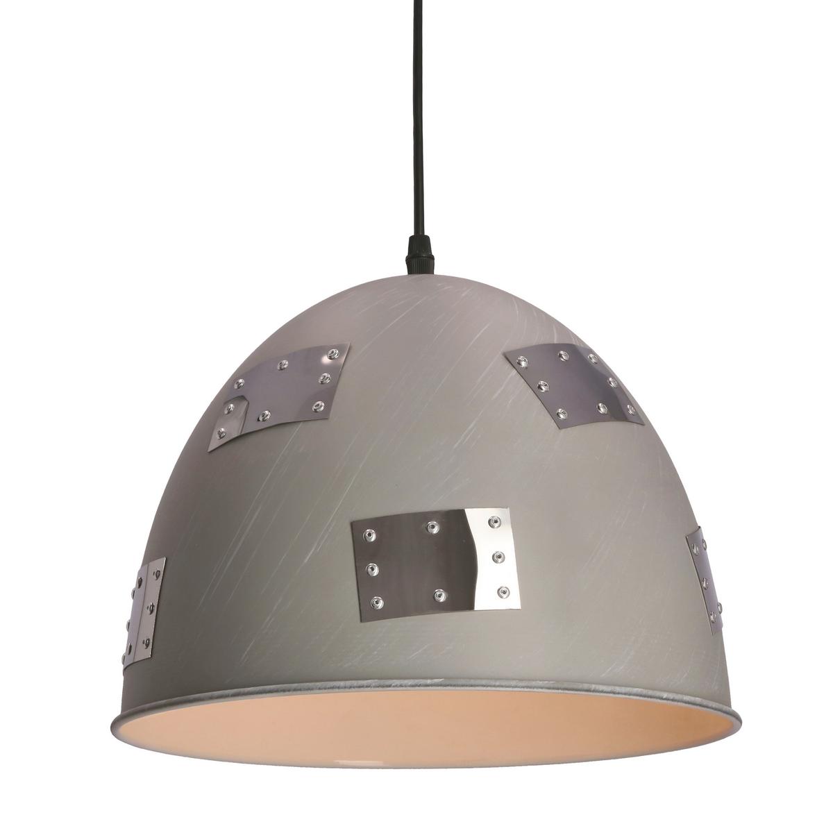 Pendelleuchte 31-43160 Patch - Chromfarben/Grau, Design, Metall (30/30/135cm)