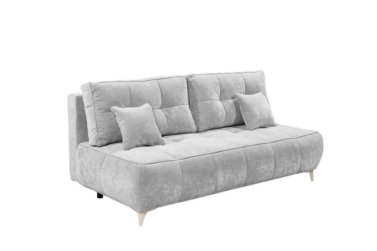 Schlafsofa Elisa Silberfarben, Schlaffunktion - Kaschmir/Silberfarben, MODERN, Textil (215/96/106cm) - MID.YOU