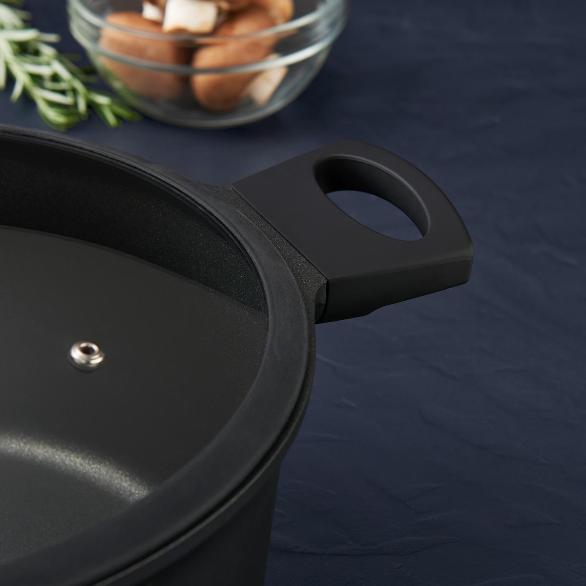 Hrniec Black Line, 6,8l - čierna/číra, Konventionell, kov/plast (28/12,8cm) - Gourmesto