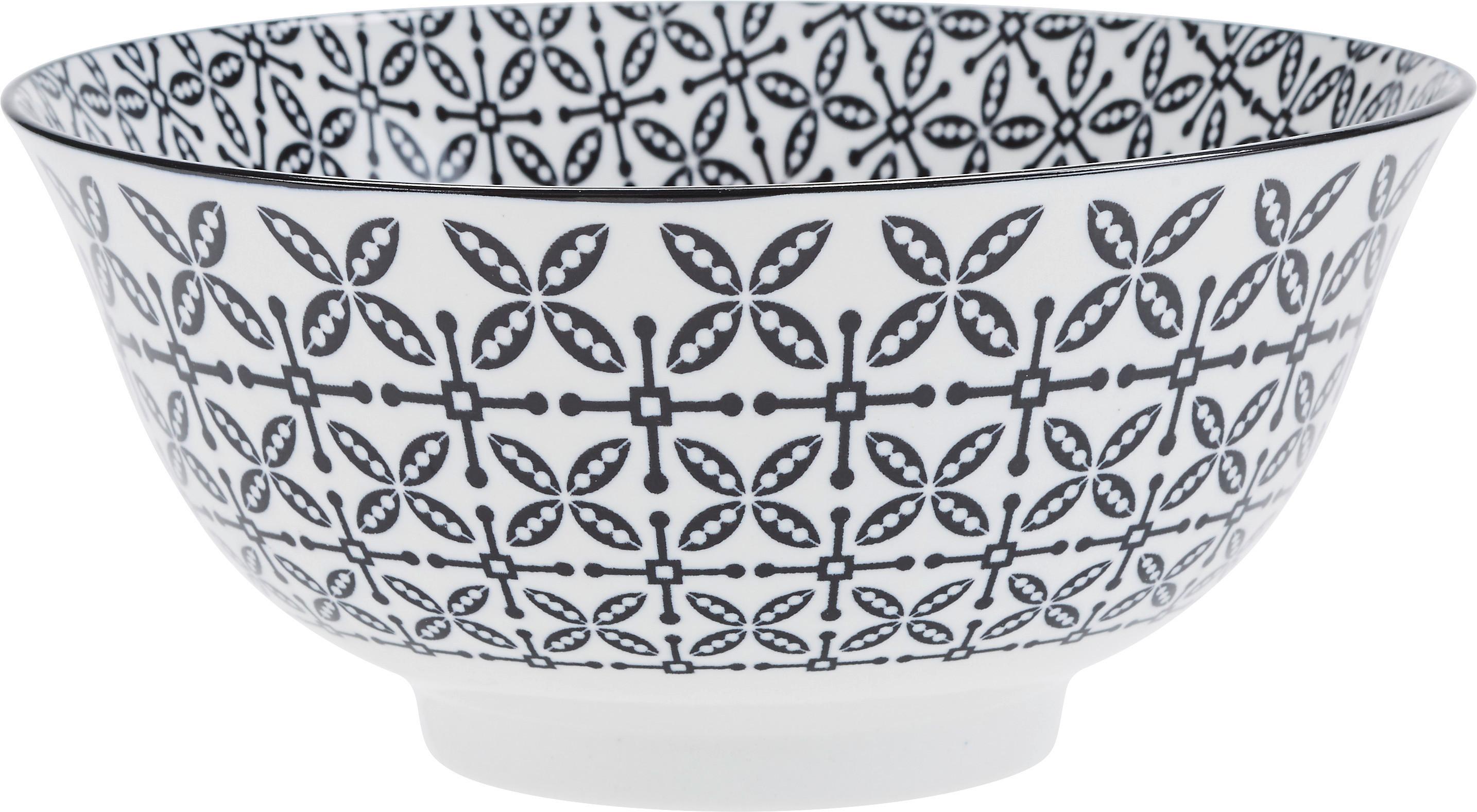 MISA NA ŠALÁT Shiva - čierna/biela, Lifestyle, keramika (21/8cm) - Modern Living