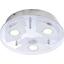 Stropná Lampa Stefan - biela/farby chrómu, Konvenčný, kov/sklo (27/7cm)