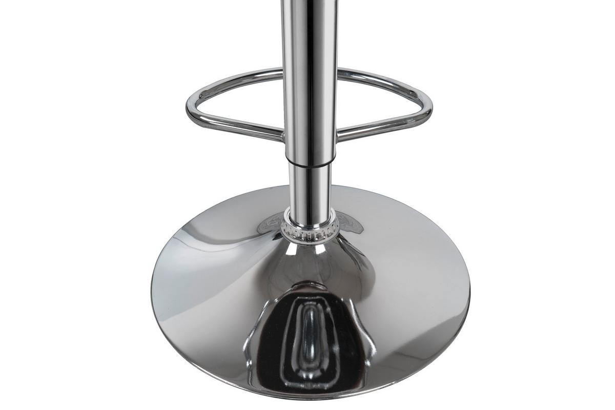 Barhocker mit Lehne 2er-Set Midnight Lederlook Schwarz - Schwarz, MODERN, Metall (51,5/109/43cm) - Kayoom