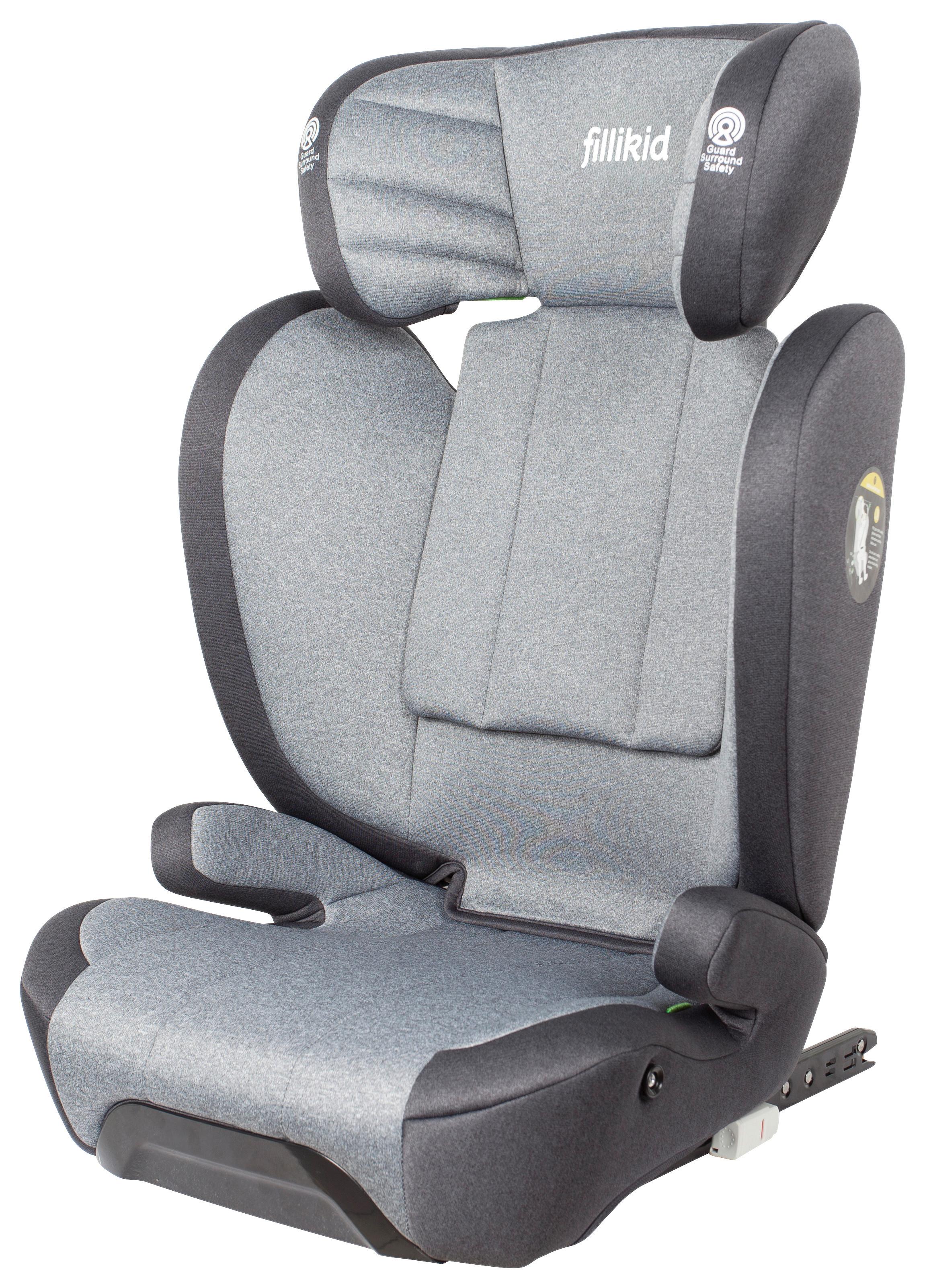 Kinderautositz Felix Grau - Grau, Basics, Kunststoff/Textil (45/44/60cm) - Fillikid