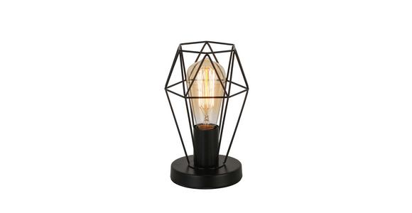 Tischlampe Kasia Schwarz Mit Schnurschalter - Schwarz, ROMANTIK / LANDHAUS, Metall (14/22cm) - James Wood