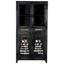 Vitrine Palma Massiv B:90cm Mangoholz Schwarz - Schwarz/Braun, Basics, Glas/Holz (90/180/40cm) Vitrine Palma Massiv B:90cm Mangoholz Schwarz - Schwarz/Braun, Basics, Glas/Holz (90/180/40cm)