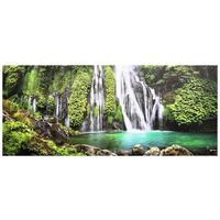 Leinwandbild Ernst - Multicolor/Naturfarben, KONVENTIONELL, Holz/Textil (120/50/1,8cm) - Luca Bessoni