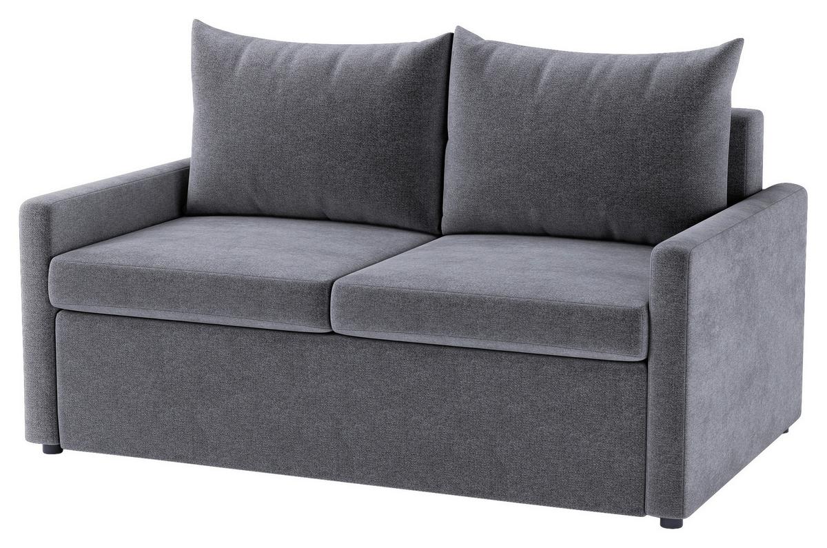 Schlafsofa Cologne Dunkelgrau B: 152cm - Dunkelgrau/Schwarz, Design, Textil (152/89/92cm) - MID.YOU