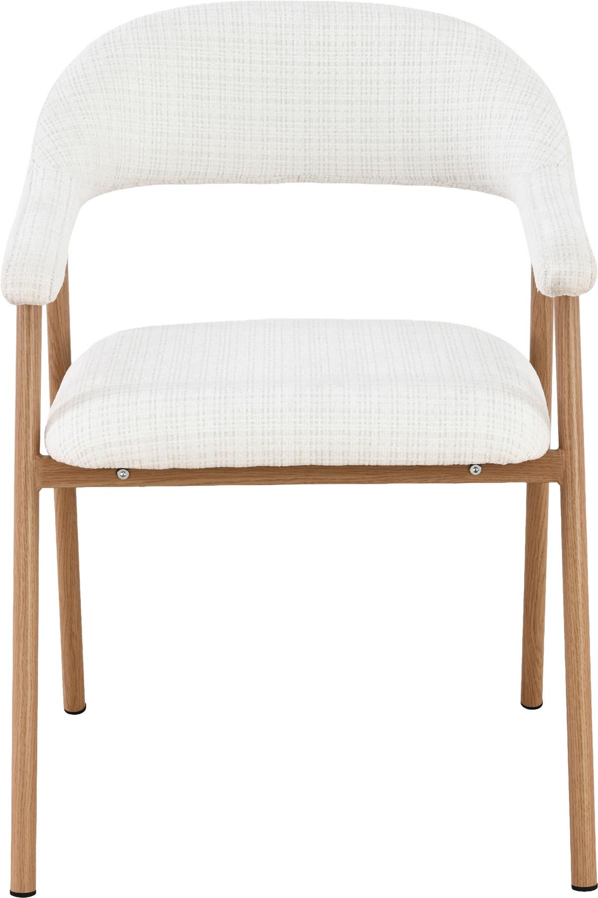 STOLIČKA S PODRÚČKAMI SILKE - farba duba/béžová, Modern, kov/drevo (57/78/60cm) - Mömax