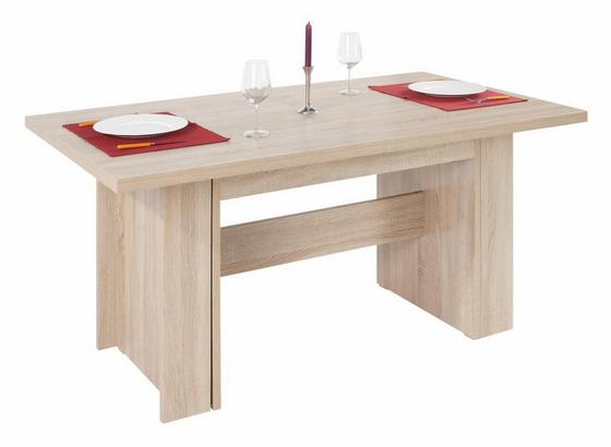 Výsuvný Stôl Hamilton 160 Az - farby dubu, Moderný, drevený materiál (160/74/90cm) Výsuvný Stôl Hamilton 160 Az - farby dubu, Moderný, drevený materiál (160/74/90cm)