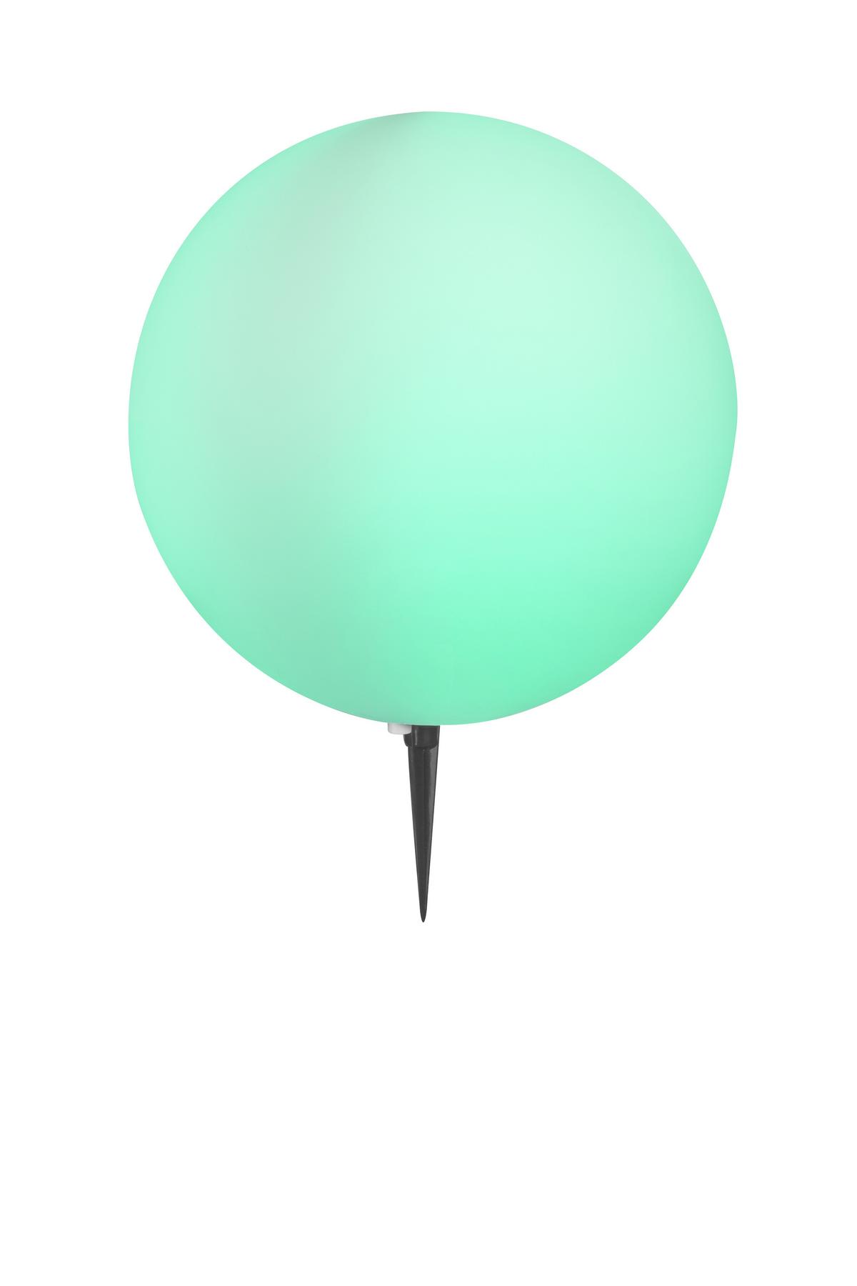 Außenstehleuchte 31776 Toula - Schwarz/Weiß, Design, Kunststoff (40/56cm) - Globo