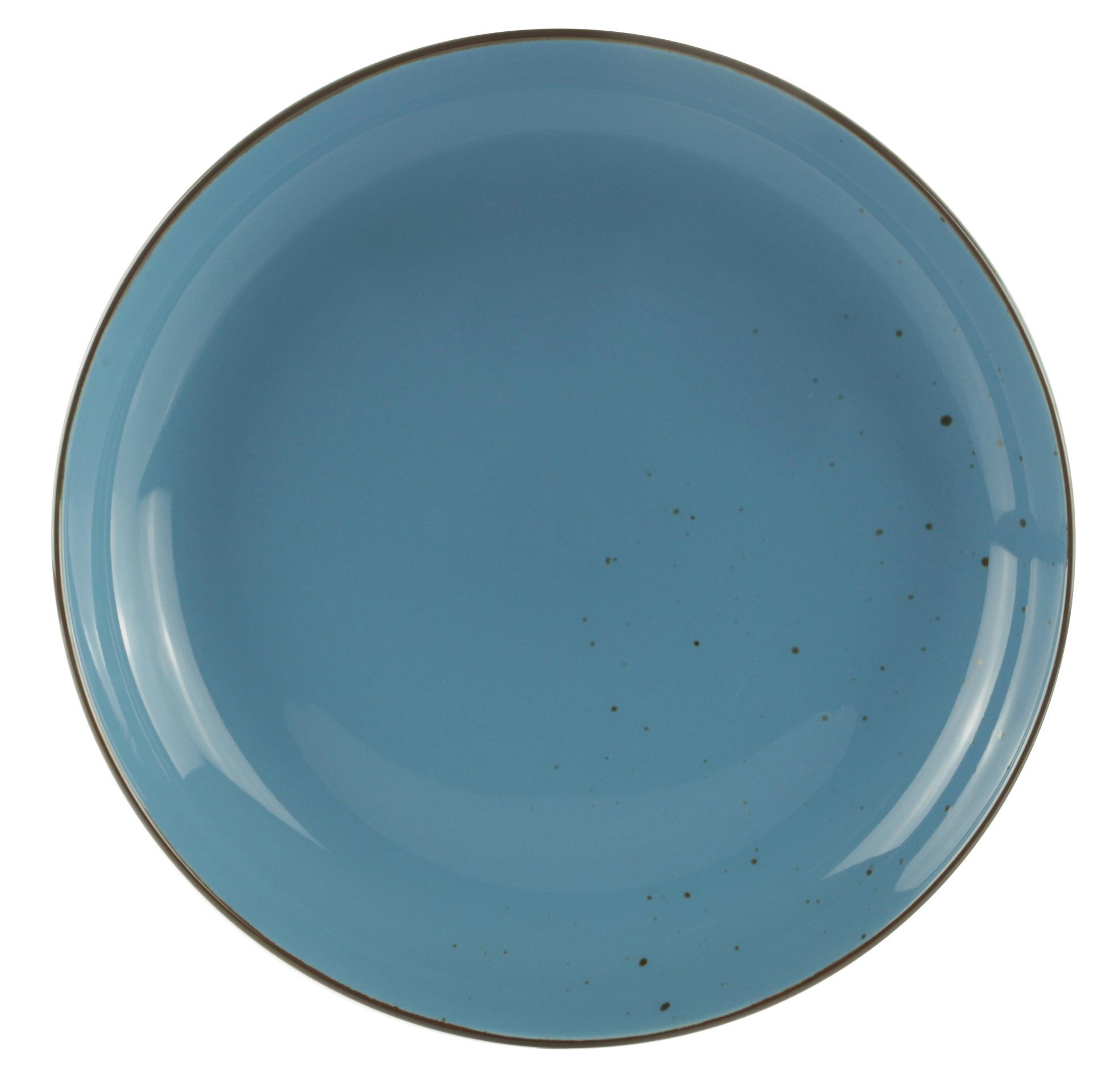 Mělký Talíř Capri - modrá, Moderní, keramika (27/3,7cm) - Premium Living