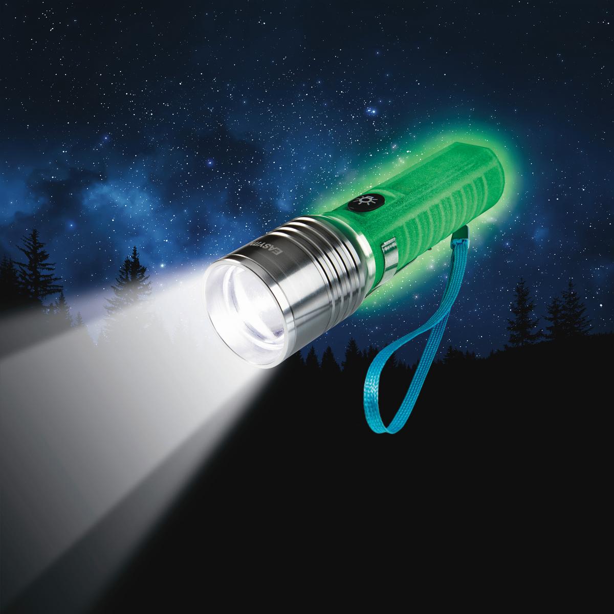 Taschenlampe Easymaxx Taschenlampe Led 5v - Schwarz, Basics, Kunststoff/Metall (12,5/18cm)