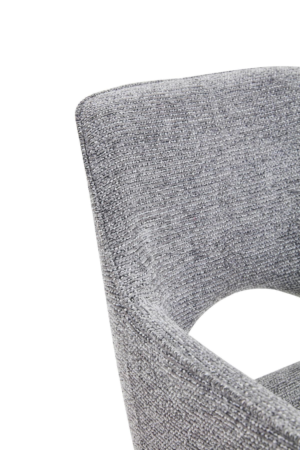 Armlehnstuhl Puro Eichefarben/Grau B: 60 cm - Eichefarben/Grau, MODERN, Holz/Textil (60/89/65,5cm) - Livetastic