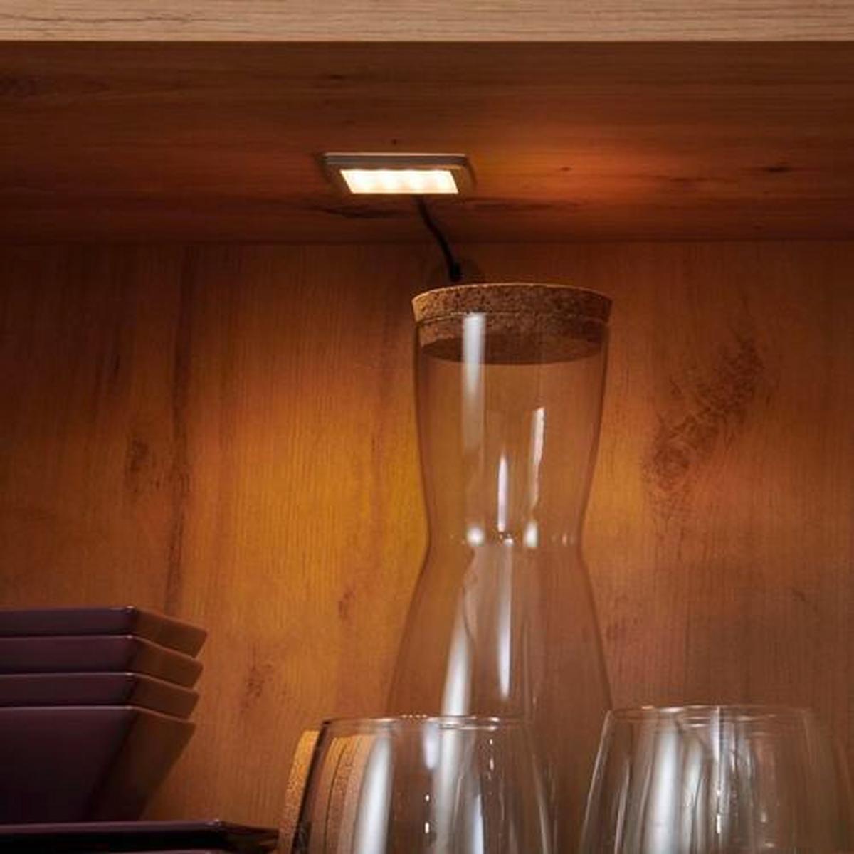 Wohnkombination 4-Tlg. mit Led Nyon, Eiche Dekor/Schwarz - Eichefarben/Schwarz, MODERN, Glas/Holzwerkstoff (318,7/200,1/50cm)